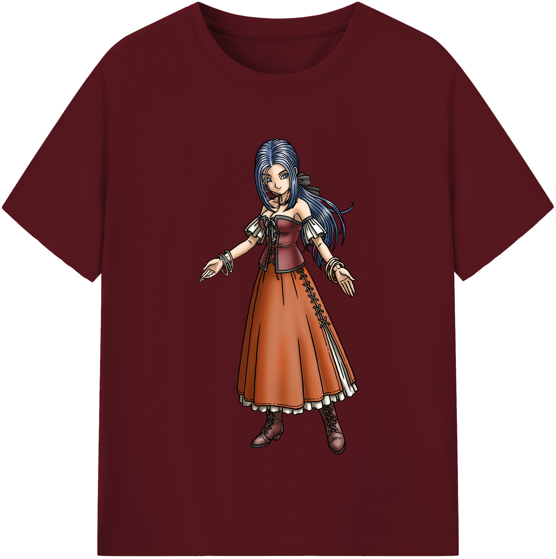 （画像用） ドラゴンクエスト Doragon Kuesuto Dragon Quest 綿100％半袖Tシャツ（フロントプリント）